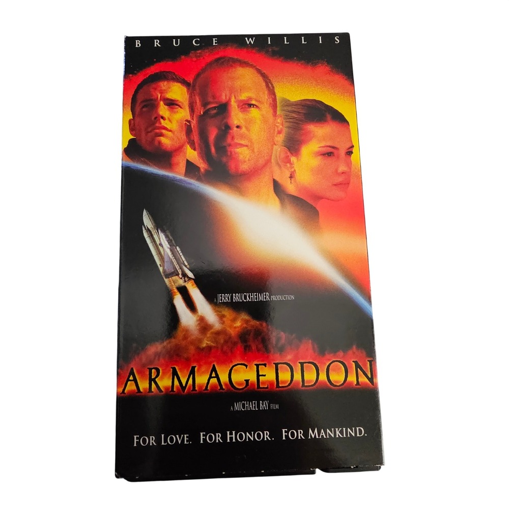 Armageddon VHS 1998 Bruce Willis Ben Affleck Michael Bay